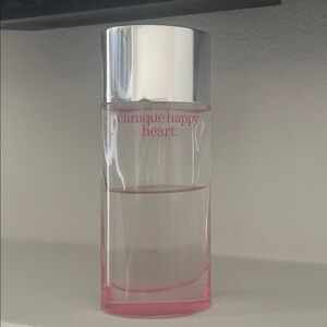 Clinique Happy Heart Fragrance 1/2 Full Entire bottle 3.4oz approx 1.7oz left